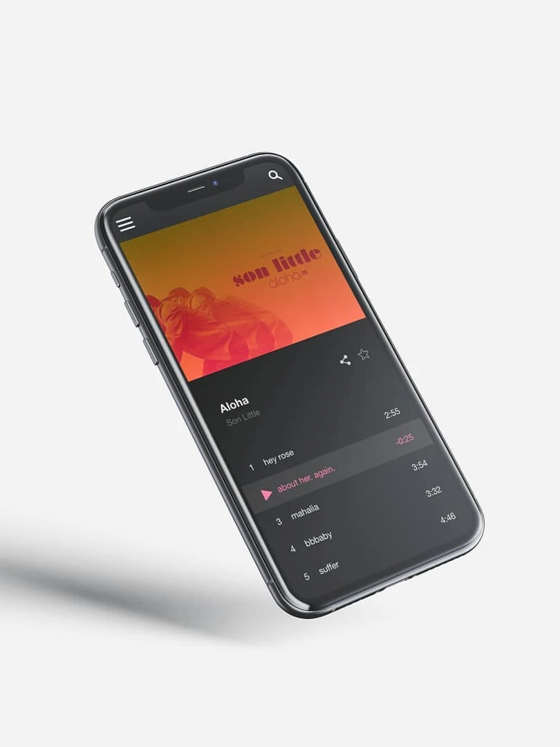 Photo 1 from Benjamin Simier’s Instagram post: Design of music mobile application 🎵🎺🎸🥁