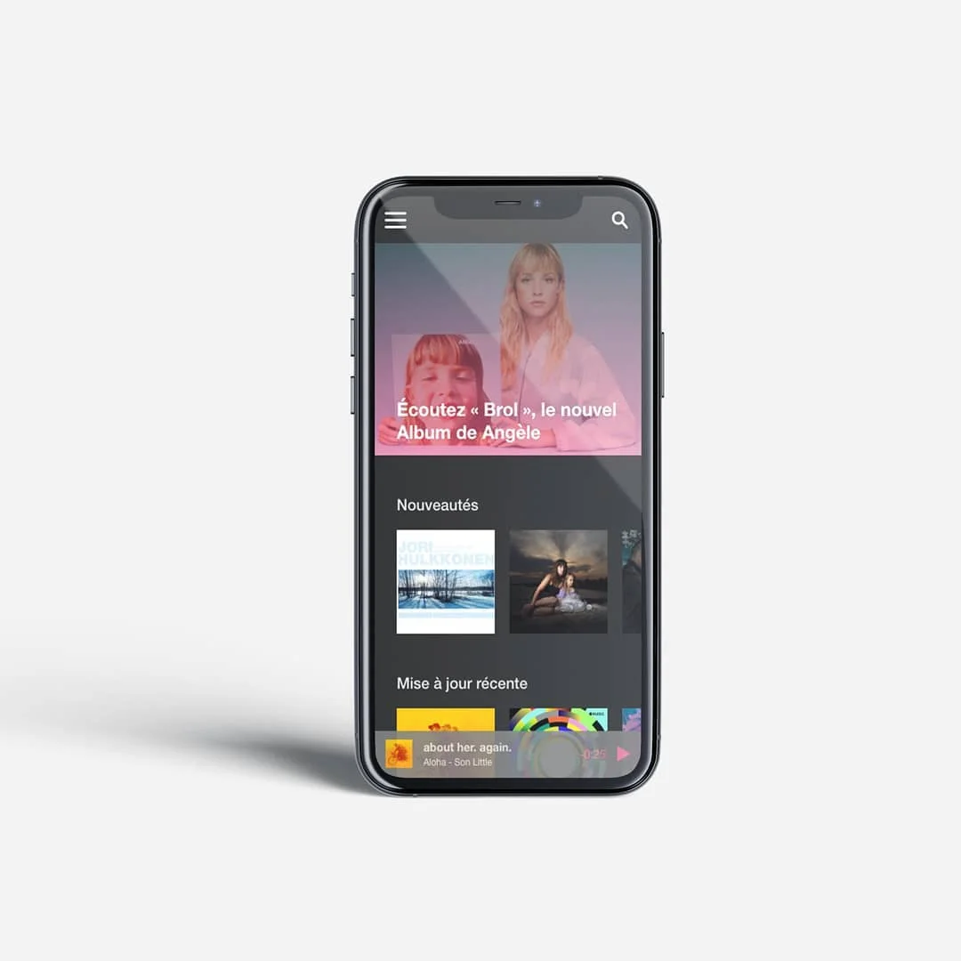 Photo 5 from Benjamin Simier’s Instagram post: Design of music mobile application 🎵🎺🎸🥁