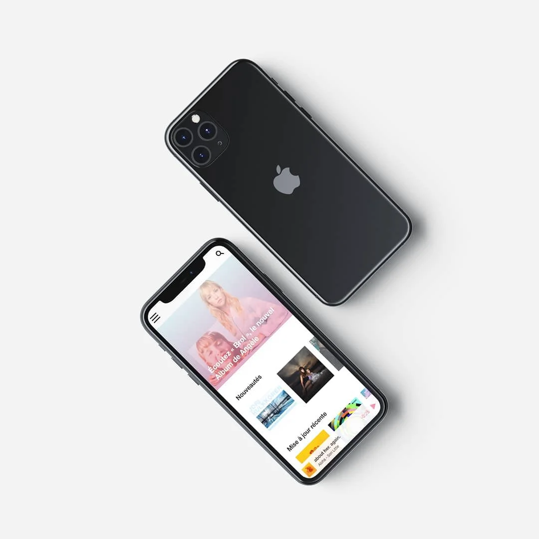 Photo 3 from Benjamin Simier’s Instagram post: Design of music mobile application 🎵🎺🎸🥁