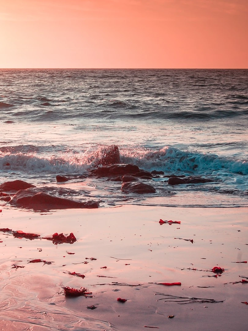 Photo 1 from Benjamin Simier’s Instagram post: Sunset on a Bretagne beach in France ☀️🌅🇫🇷