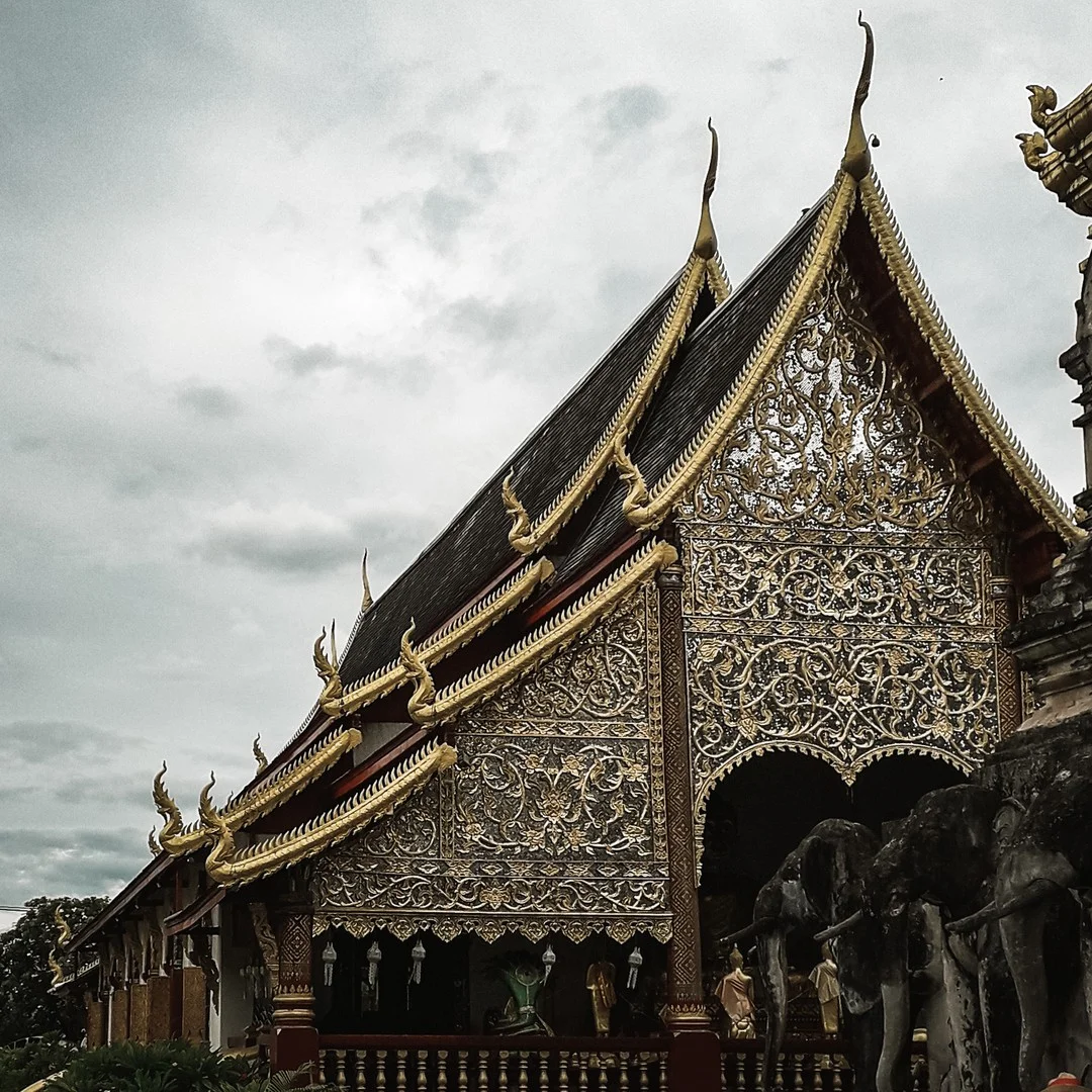 Photo 1 from Benjamin Simier’s Instagram post: Beautiful temple at Chiang Mai in Thailand 🇹🇭