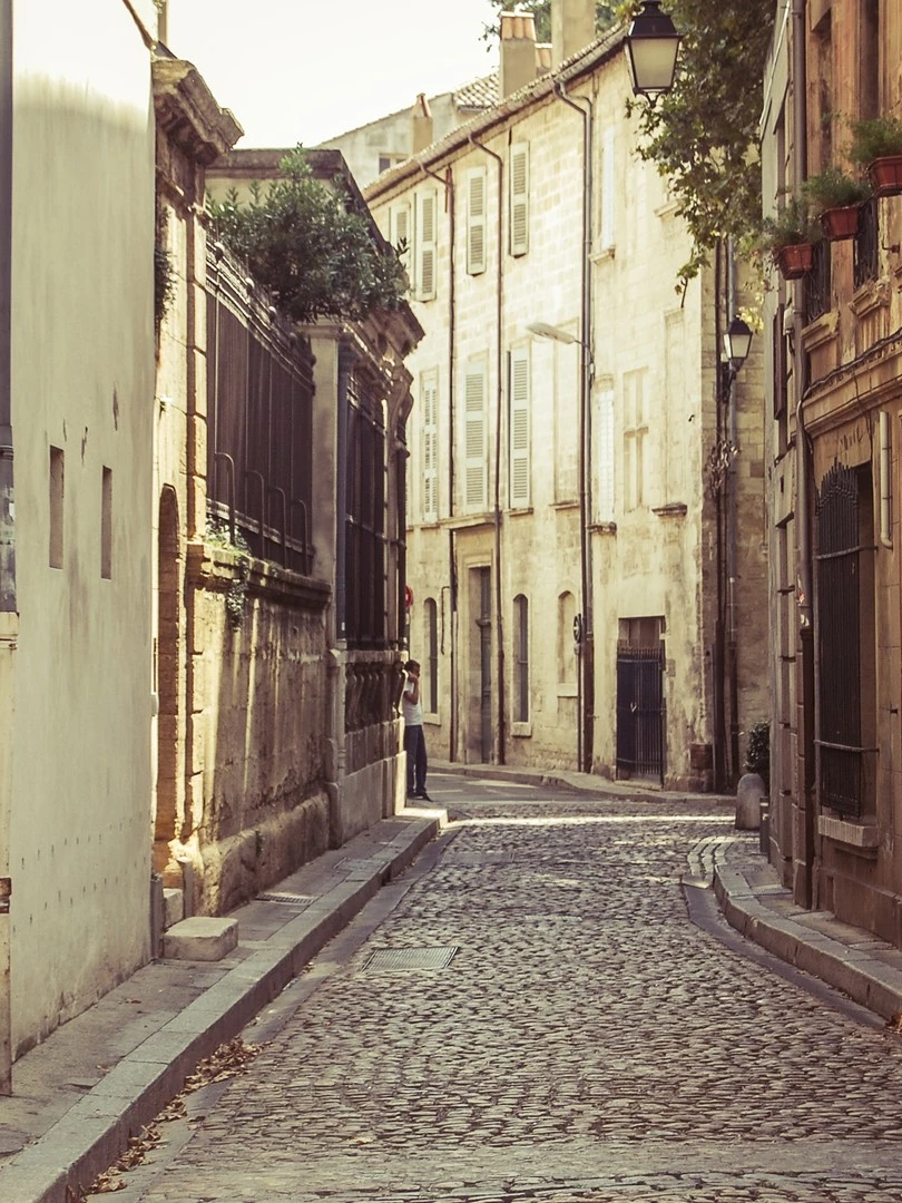 Photo 1 from Benjamin Simier’s Instagram post: Small quiet street of Avignon in France 🇫🇷