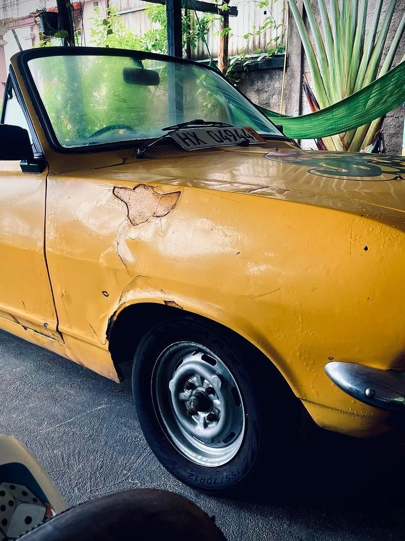 Photo 1 from Benjamin Simier’s Instagram post: Yellow car 🚖