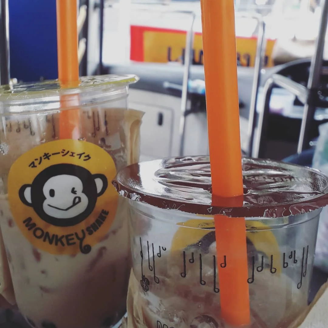 Photo 1 from Benjamin Simier’s Instagram post: Bubble milk tea in Bangkok with @_ringmebell