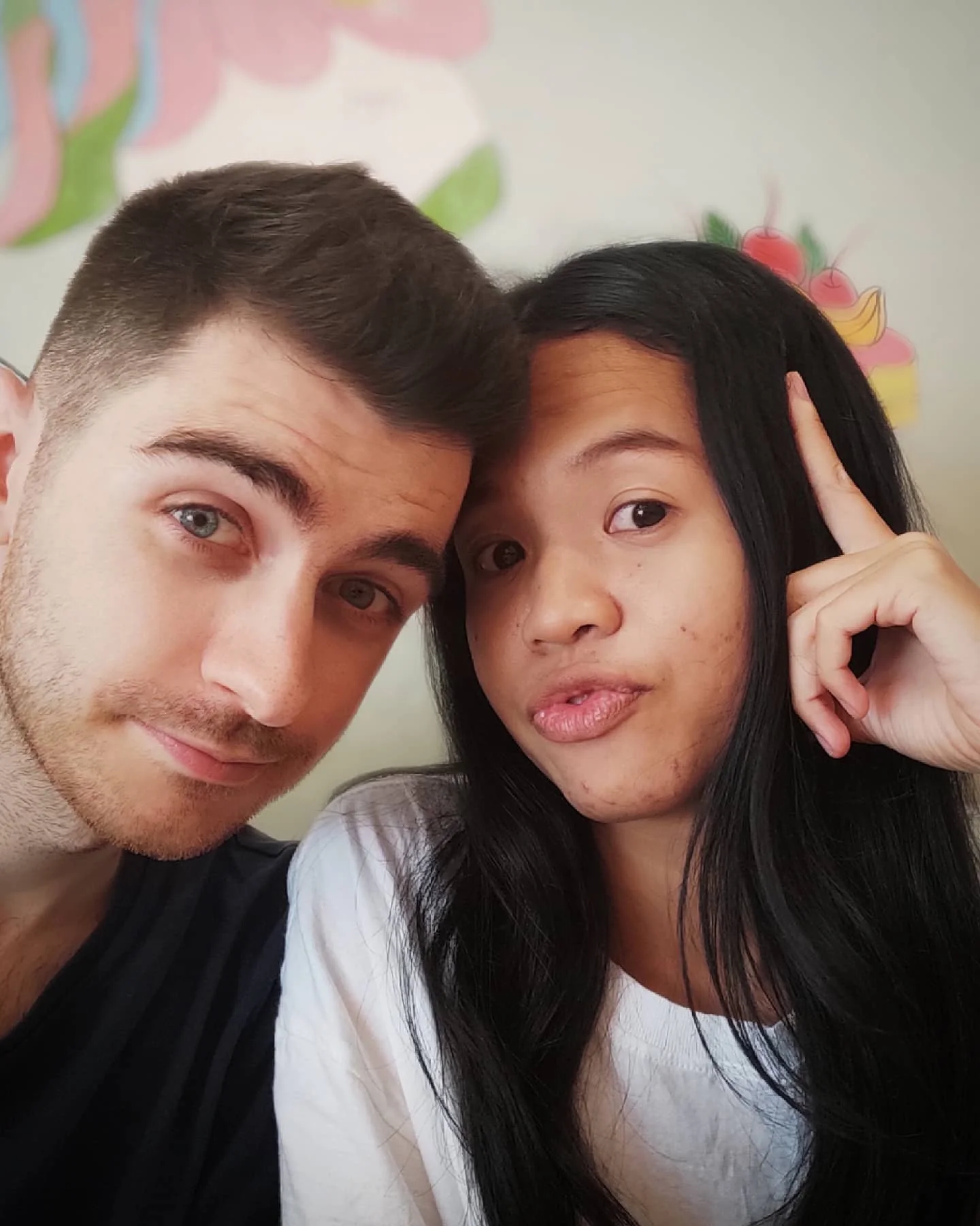 Photo 1 from Benjamin Simier’s Instagram post: Us 👩‍❤️‍👨 🥰 🇫🇷🇹🇭