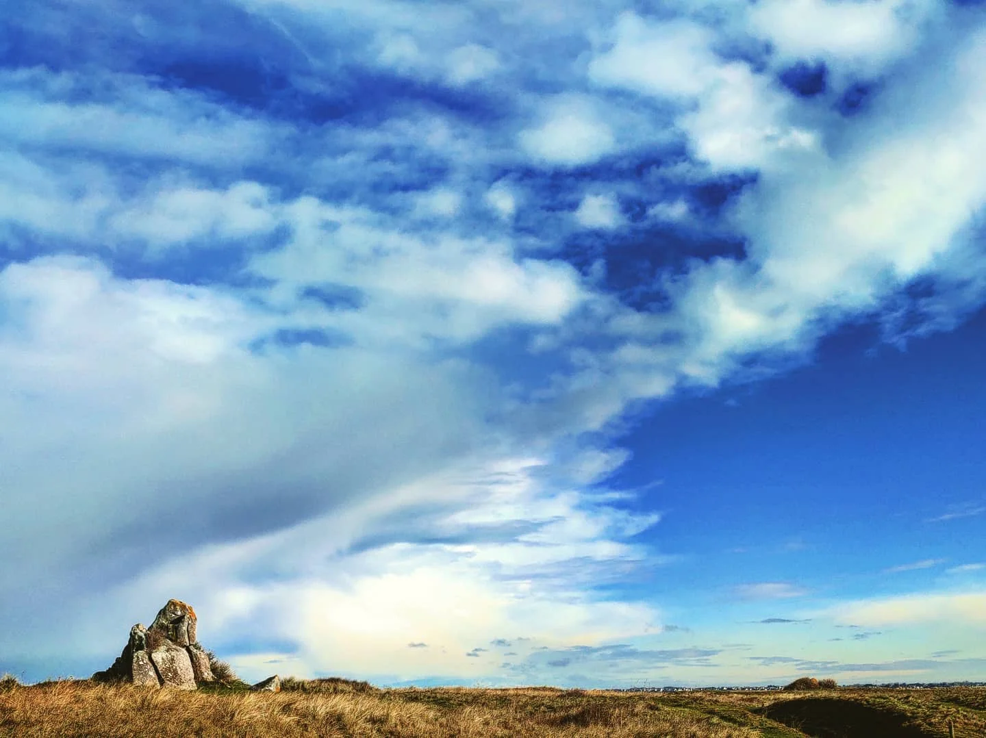 Photo 1 from Benjamin Simier’s Instagram post: Just a beautiful cloudy sky in Bretagne, France 🇫🇷 ☁️☁️☁️