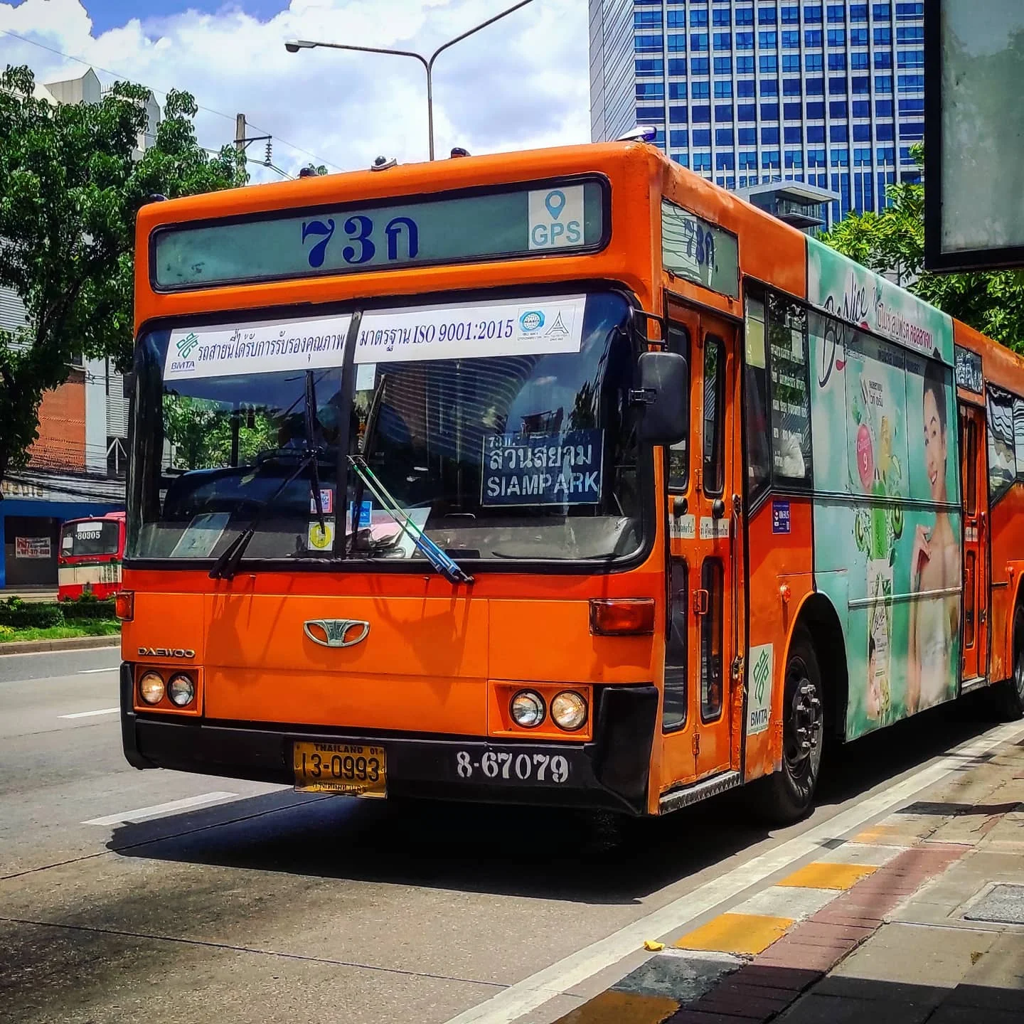 Photo 1 from Benjamin Simier’s Instagram post: Bus in Bangkok, Thailand 🇹🇭