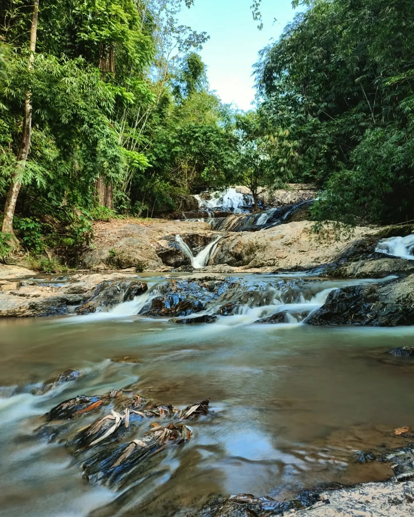 Photo 1 from Benjamin Simier’s Instagram post: Waterfall in Ranong, Thailand 🇹🇭