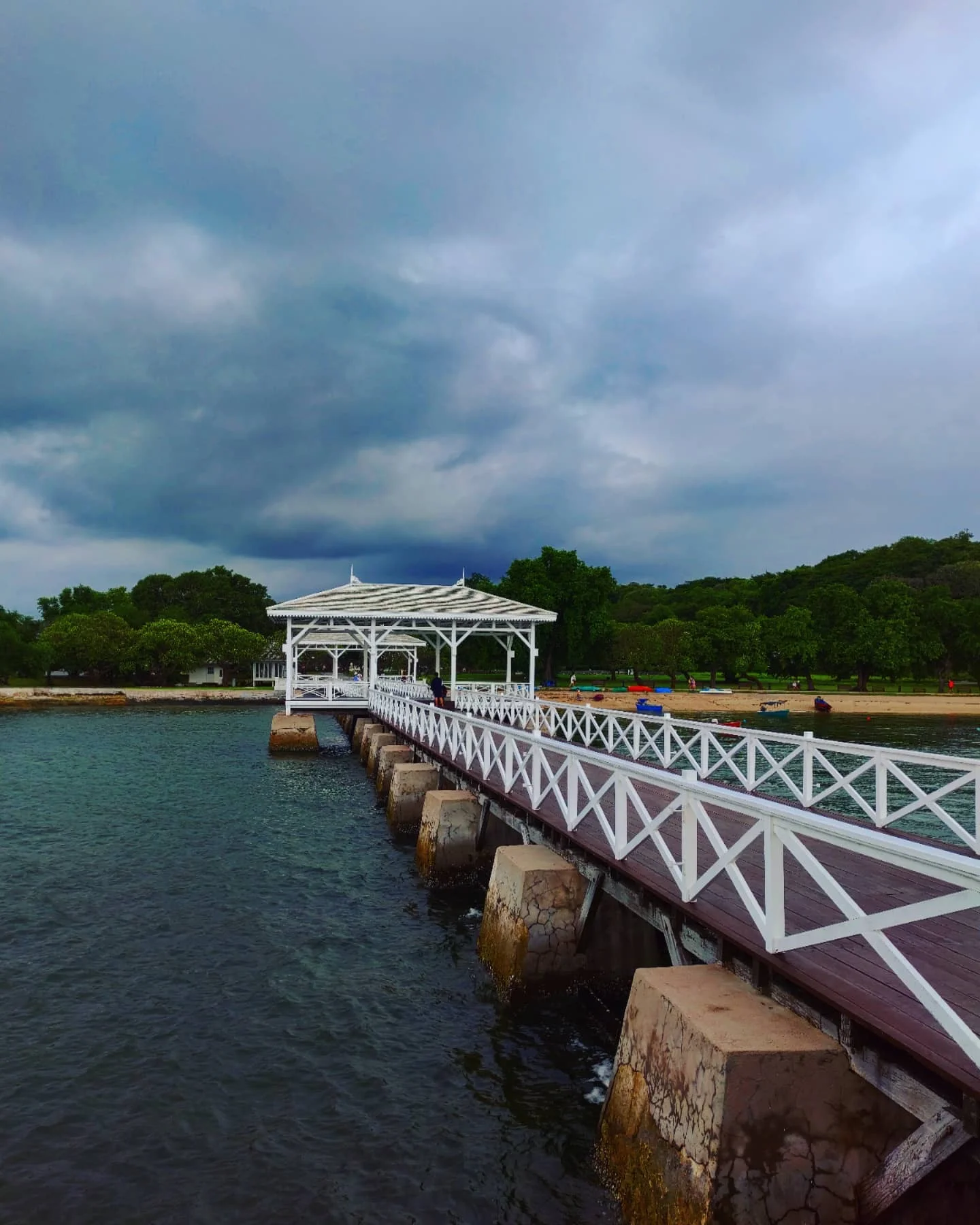 Photo 1 from Benjamin Simier’s Instagram post: The bridge at Koh Si Chang, Thailand 🇹🇭