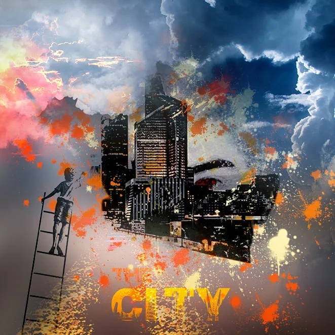 Photo 1 from Benjamin Simier’s Instagram post: Montage Photoshop sur le thème de la ville