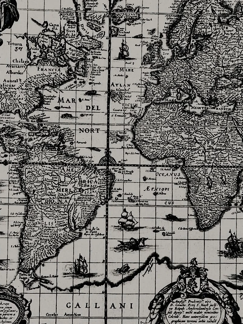 Photo 1 from Benjamin Simier’s Instagram post: This beautiful map is more than ink on paper 🗺 it’s a window into how the world once looked through the eyes of explorers.