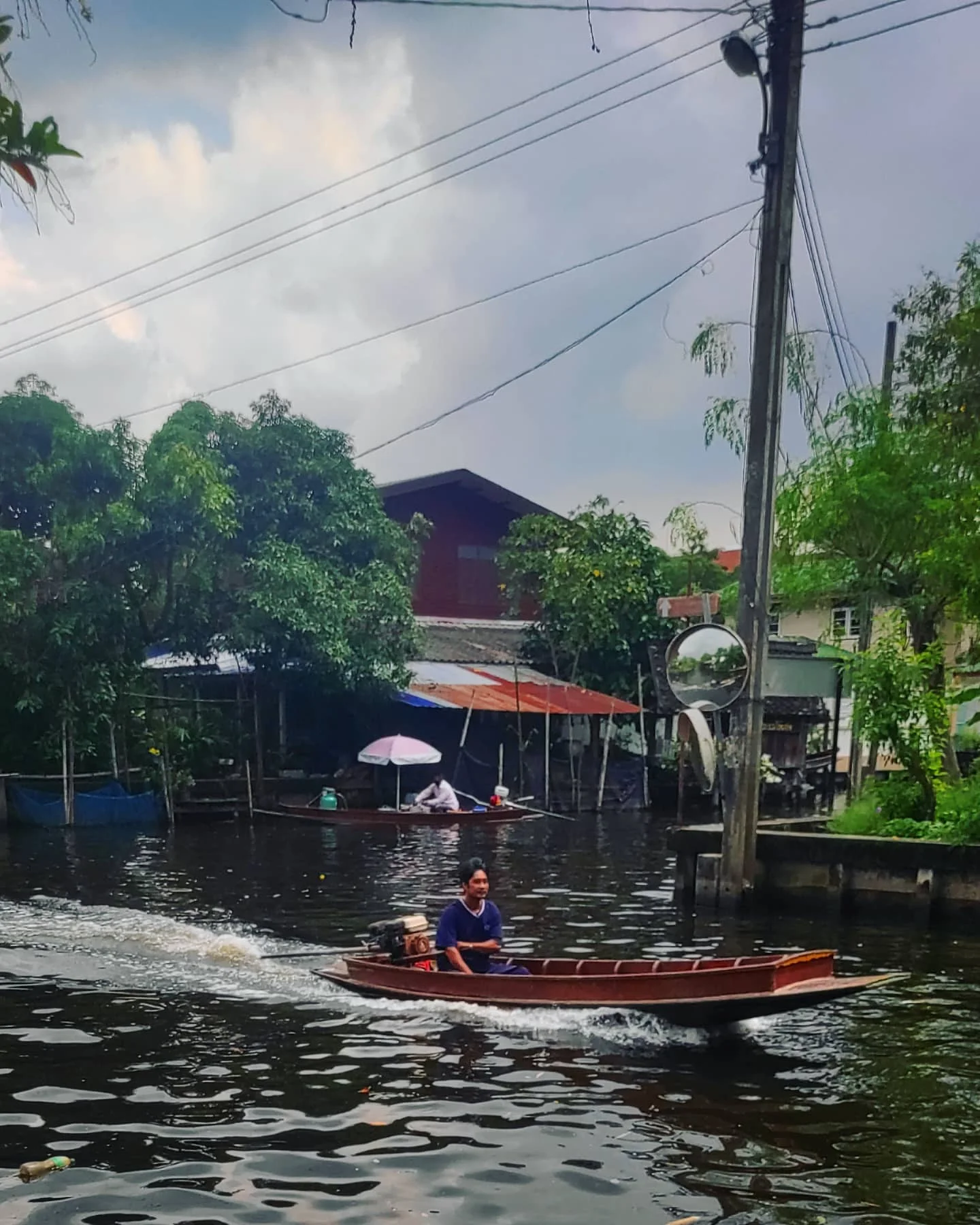 Photo 1 from Benjamin Simier’s Instagram post: Floating market, Bangkok 🇹🇭