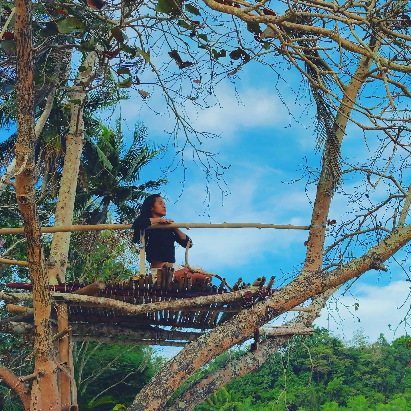 Photo 1 from Benjamin Simier’s Instagram post: thai girl in the tree 🌴