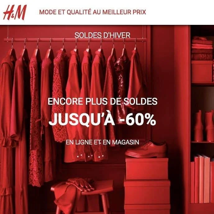 Photo 3 from Benjamin Simier’s Instagram post: Site web H&M fictif