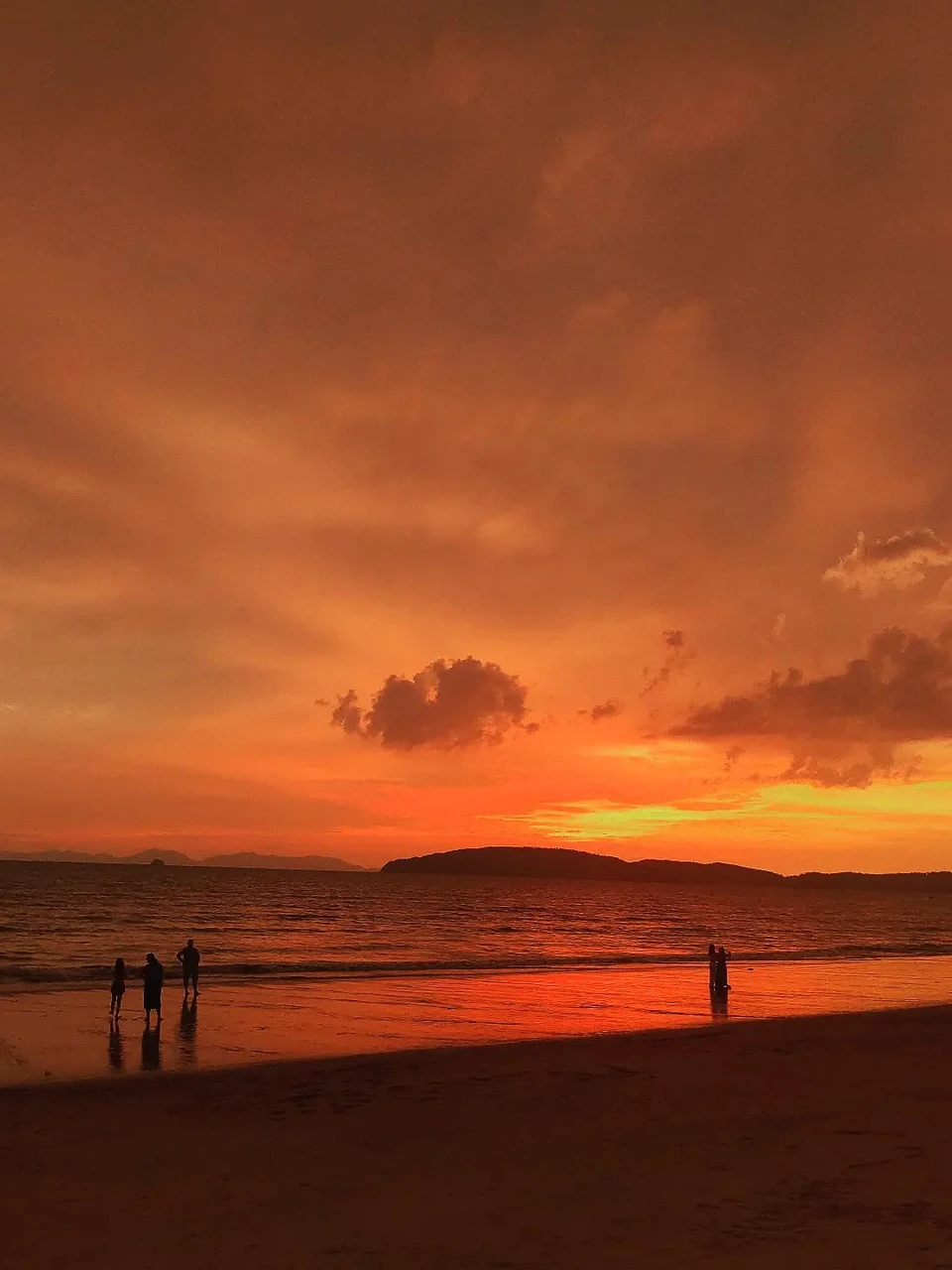 Photo 1 from Benjamin Simier’s Instagram post: Sunset on the beach ⛱️