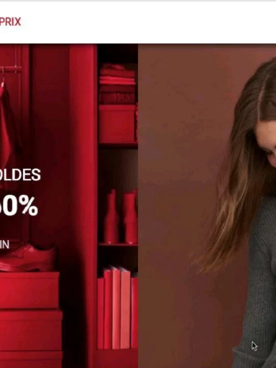 Photo 1 from Benjamin Simier’s Instagram post: Site web H&M fictif