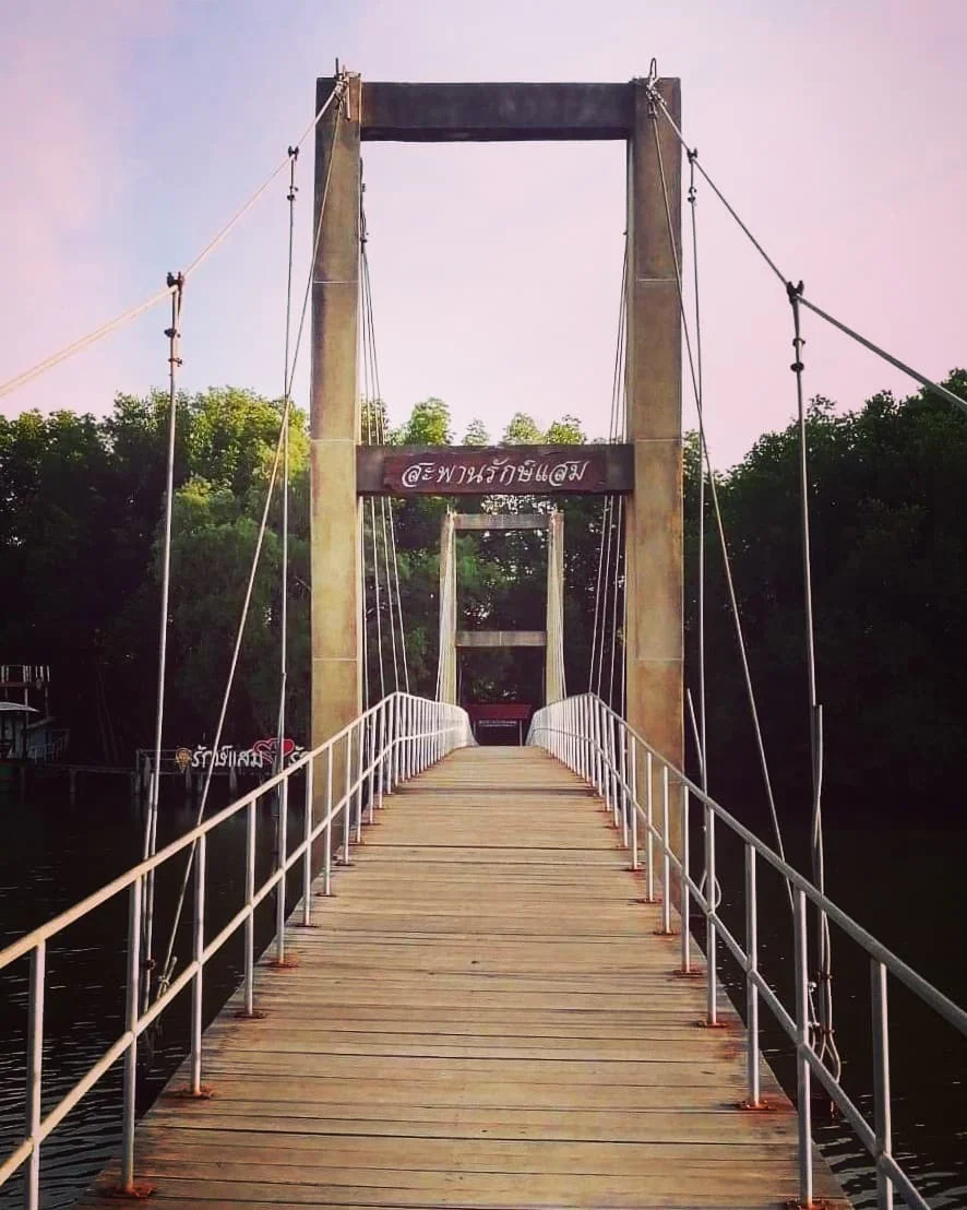 Photo 1 from Benjamin Simier’s Instagram post: Bridge in Rayong, Thailand 🇹🇭
