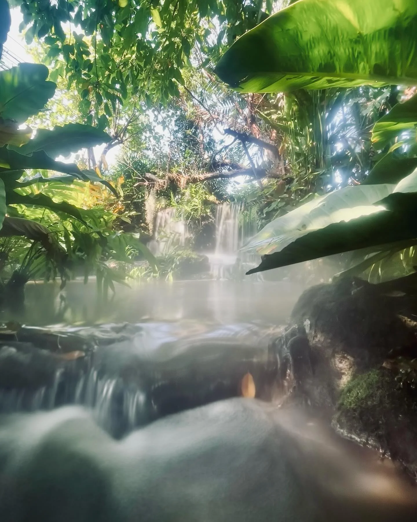 Photo 1 from Benjamin Simier’s Instagram post: The power and beauty of nature on full display at this stunning waterfall in Thailand. ⛰️🇹🇭