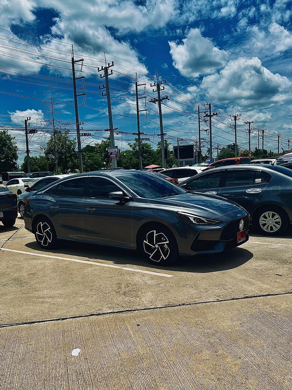 Photo 1 from Benjamin Simier’s Instagram post: Finally, we received our new car. It is truly magnificent and provides a most enjoyable driving experience. 🚗💨