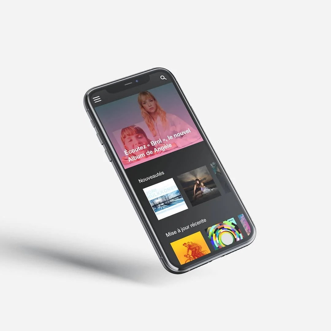 Photo 6 from Benjamin Simier’s Instagram post: Design of music mobile application 🎵🎺🎸🥁