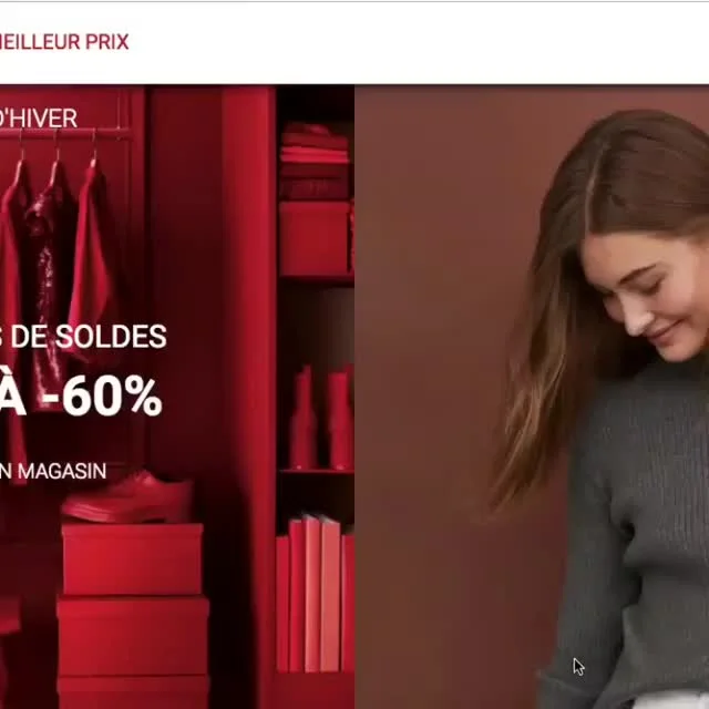 Video 5 from Benjamin Simier’s Instagram post: Site web H&M fictif