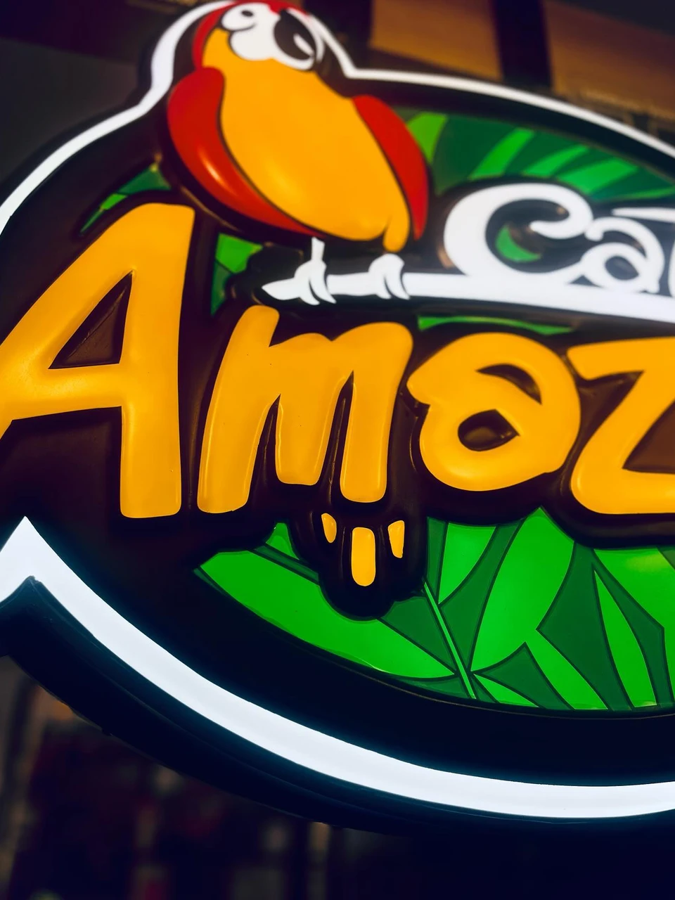 Photo 1 from Benjamin Simier’s Instagram post: Café Amazon Thailand 🐦