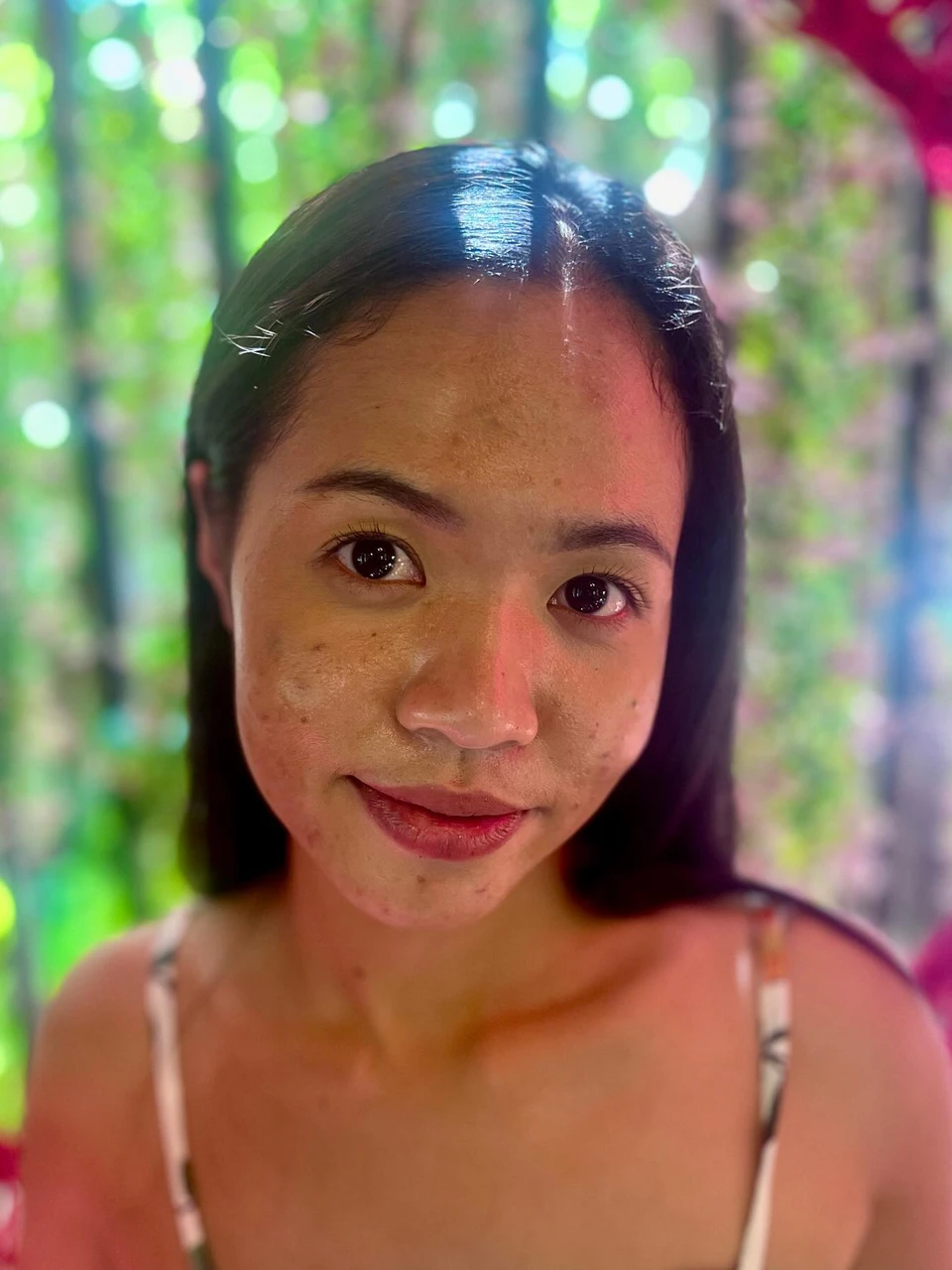 Photo 1 from Benjamin Simier’s Instagram post: Lost in the beauty of Thailand, but she’s the real paradise I found. 🌺✨