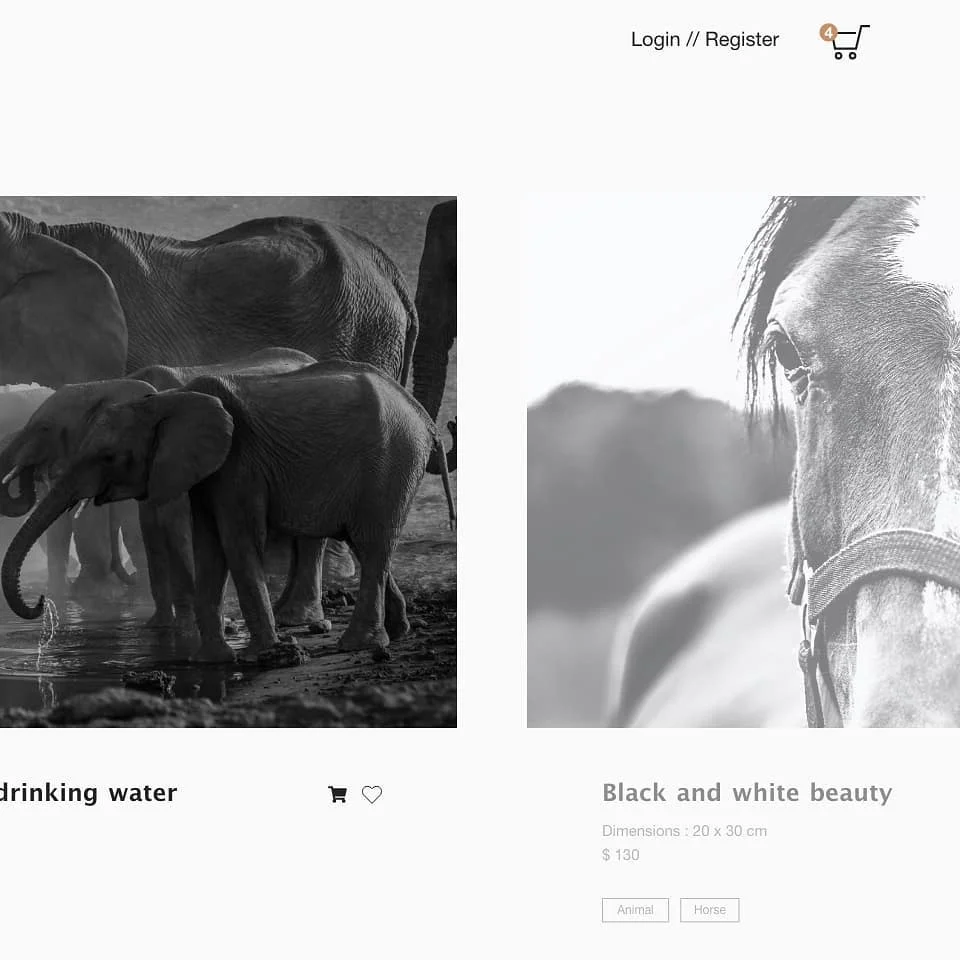 Photo 4 from Benjamin Simier’s Instagram post: FR : Projet fictif site photographe (maquette)