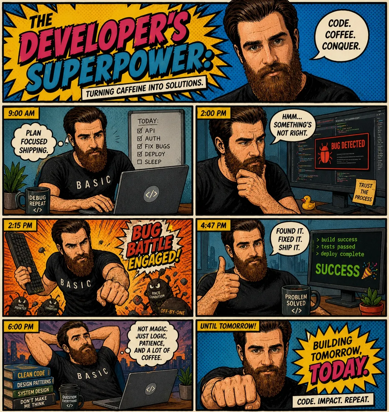 A comic from a funny AI-generated story post