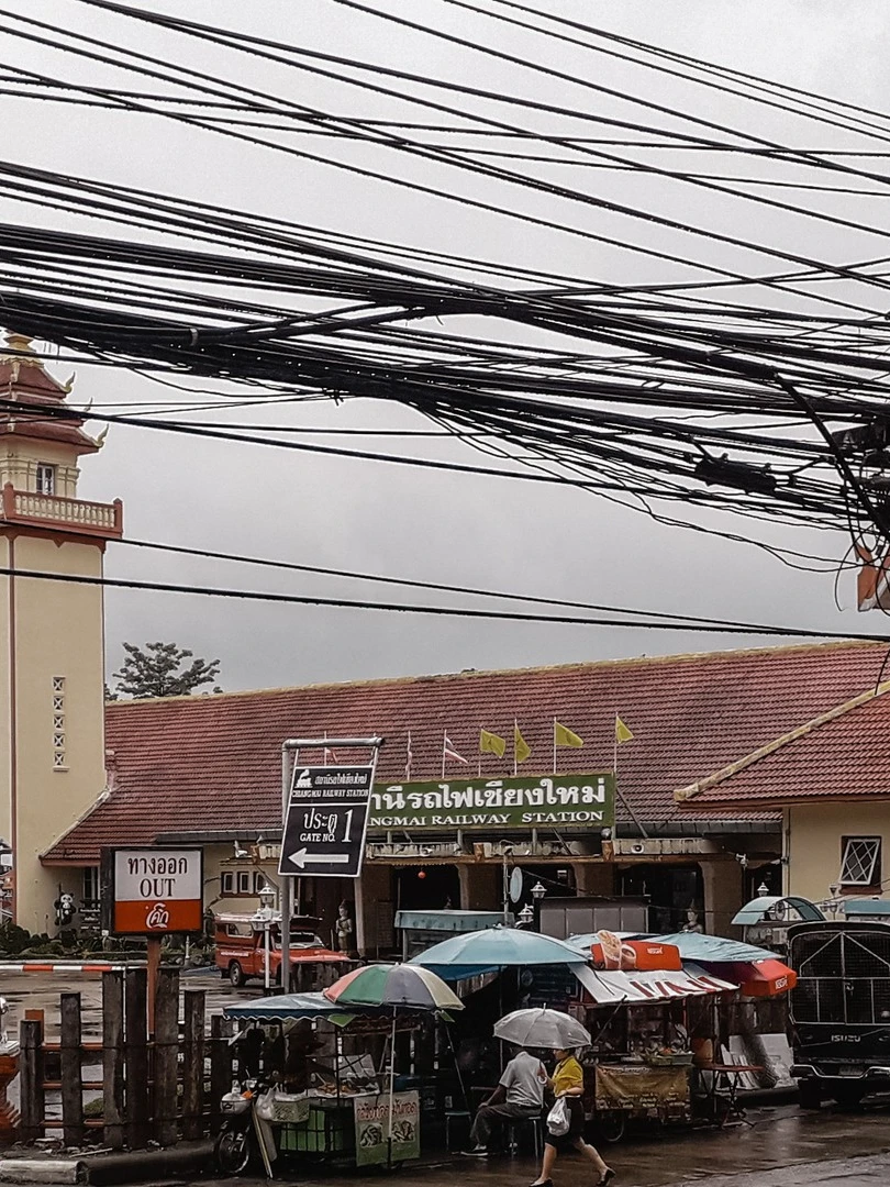 Photo 1 from Benjamin Simier’s Instagram post: Chiangmai Railway Station in Thailand 🇹🇭🇹🇭