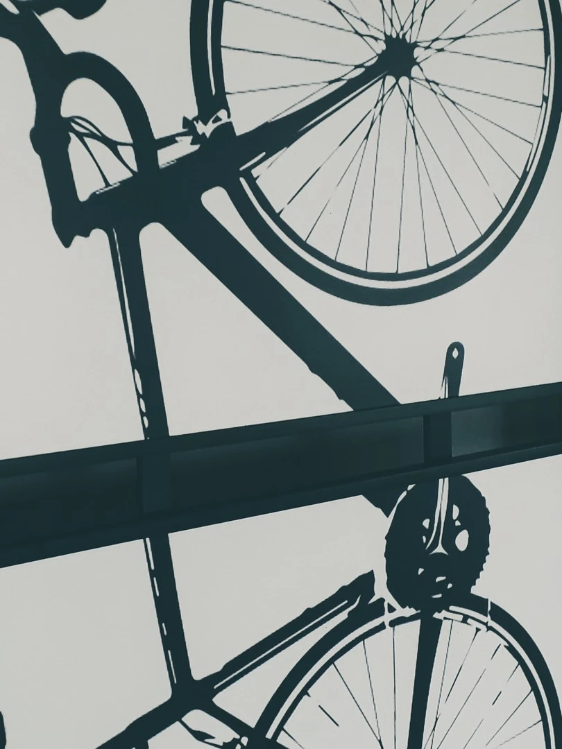 Photo 1 from Benjamin Simier’s Instagram post: Bicycle poster on a wall in Thailand 🇹🇭🇹🇭