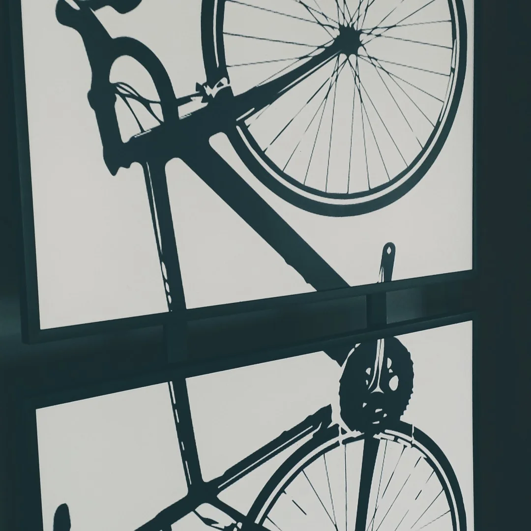 Photo 1 from Benjamin Simier’s Instagram post: Bicycle poster on a wall in Thailand 🇹🇭🇹🇭