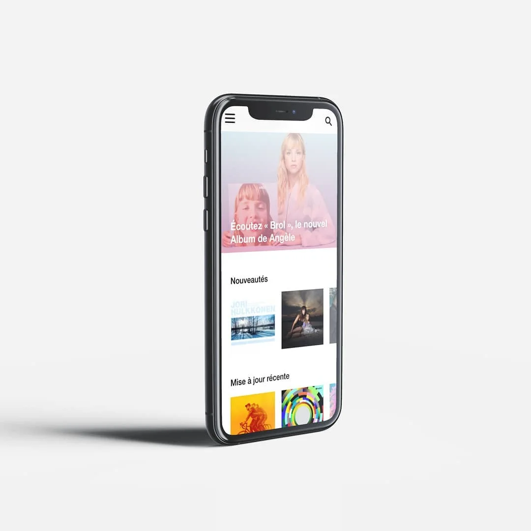 Photo 2 from Benjamin Simier’s Instagram post: Design of music mobile application 🎵🎺🎸🥁
