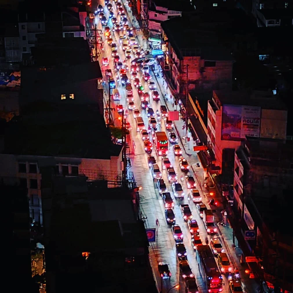 Photo 1 from Benjamin Simier’s Instagram post: Bangkok traffic 🚦