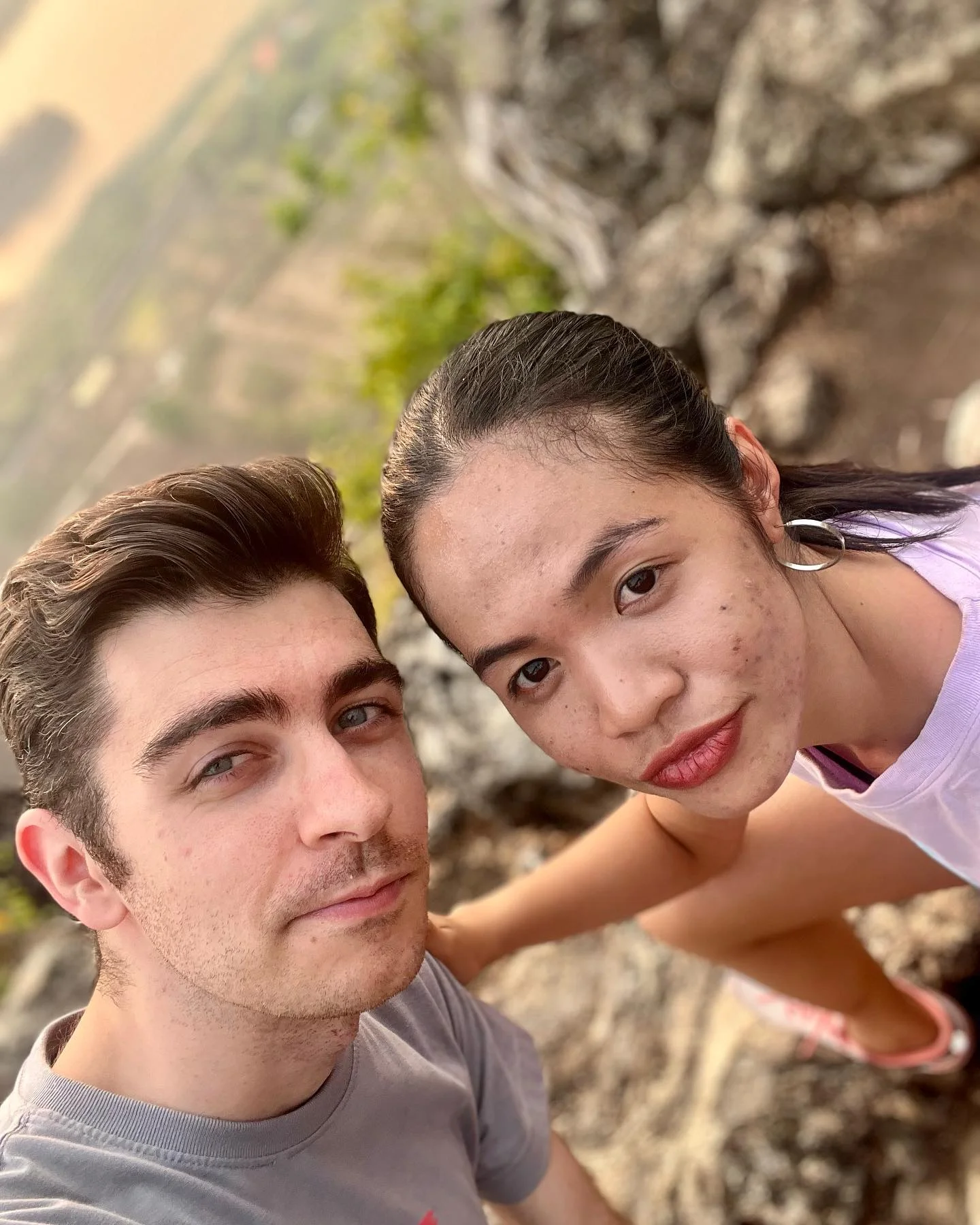 Photo 1 from Benjamin Simier’s Instagram post: Capturing moments and memories with the love of my life ❤️ Grateful for every adventure we embark on together, and for the breathtaking views that we get to wit