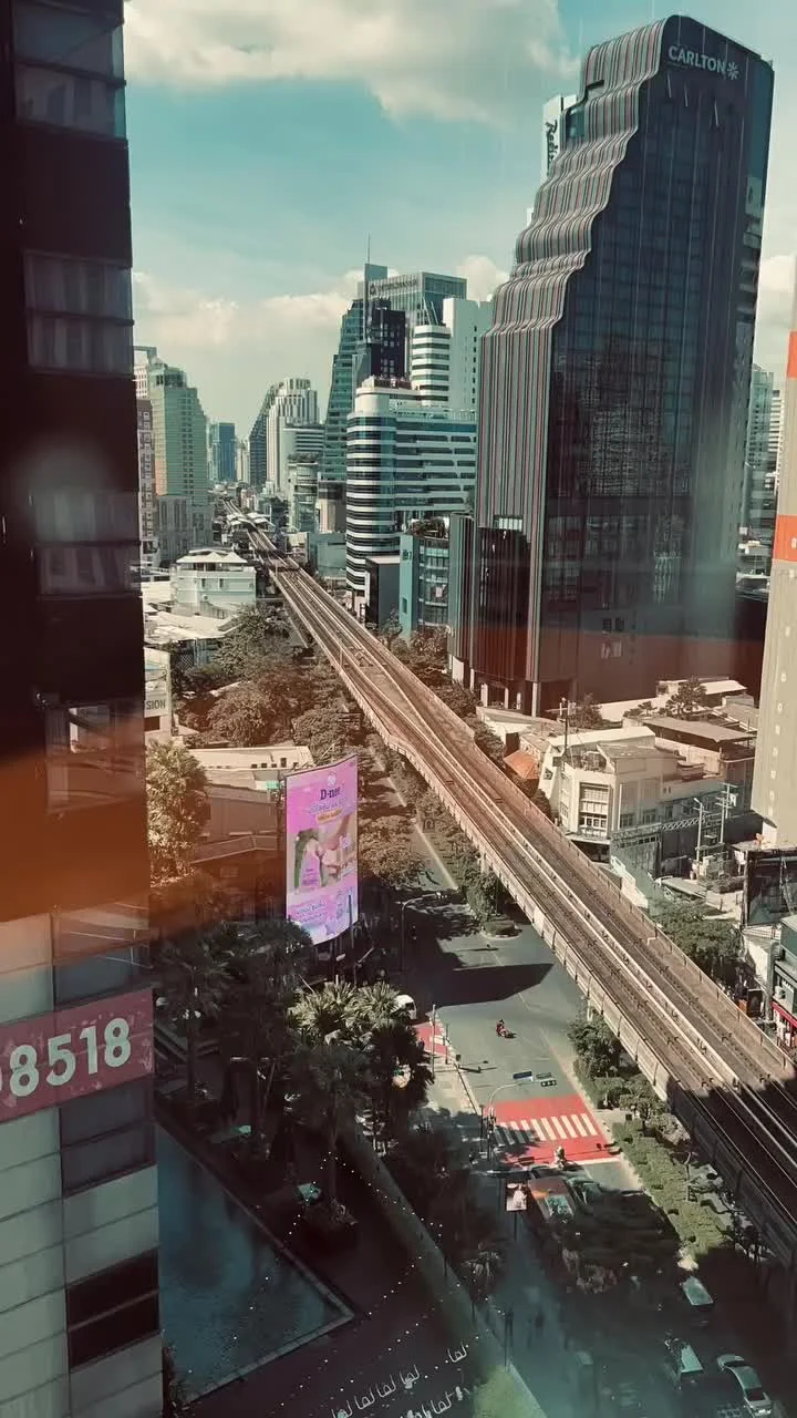 Video cover from Benjamin Simier’s Instagram reel: Bangkok Sukhumvit road